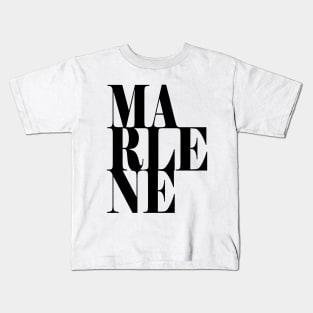 Marlene Girls Name Bold Font Kids T-Shirt